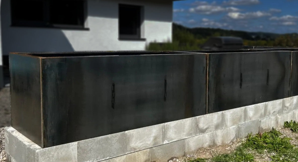 Hochbeete aus Stahl mit natürlicher Patina