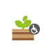 Icon Hochbeet Rollstuhl