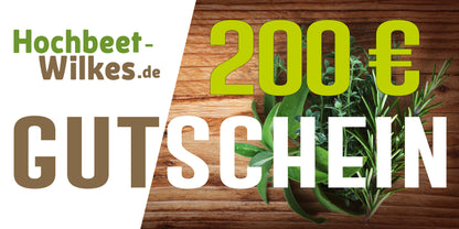 Geschenkgutschein bei Hochbeet Wilkes