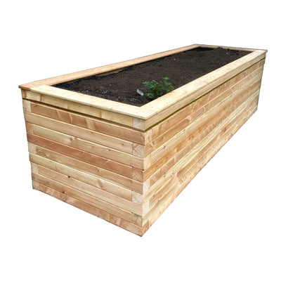 Hochbeet Balken 300x100x82 cm aus 80 mm Lärchenholz