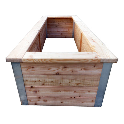 Kinderhochbeet aus 40 mm Lärchenholz – Robustes Hochbeet für Kinder 250x90x60cm