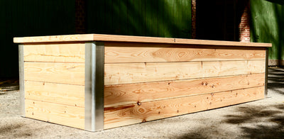 Kinderhochbeet aus 40 mm Lärchenholz – Robustes Hochbeet für Kinder 250x90x60cm