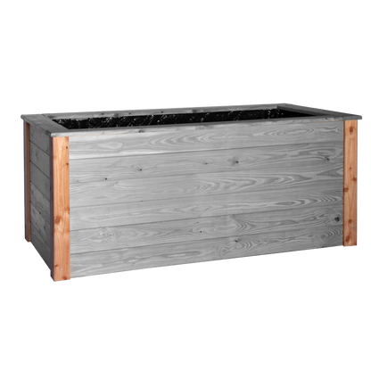 Seitliche Verblendungsleisten für Hochbeet aus Lärche