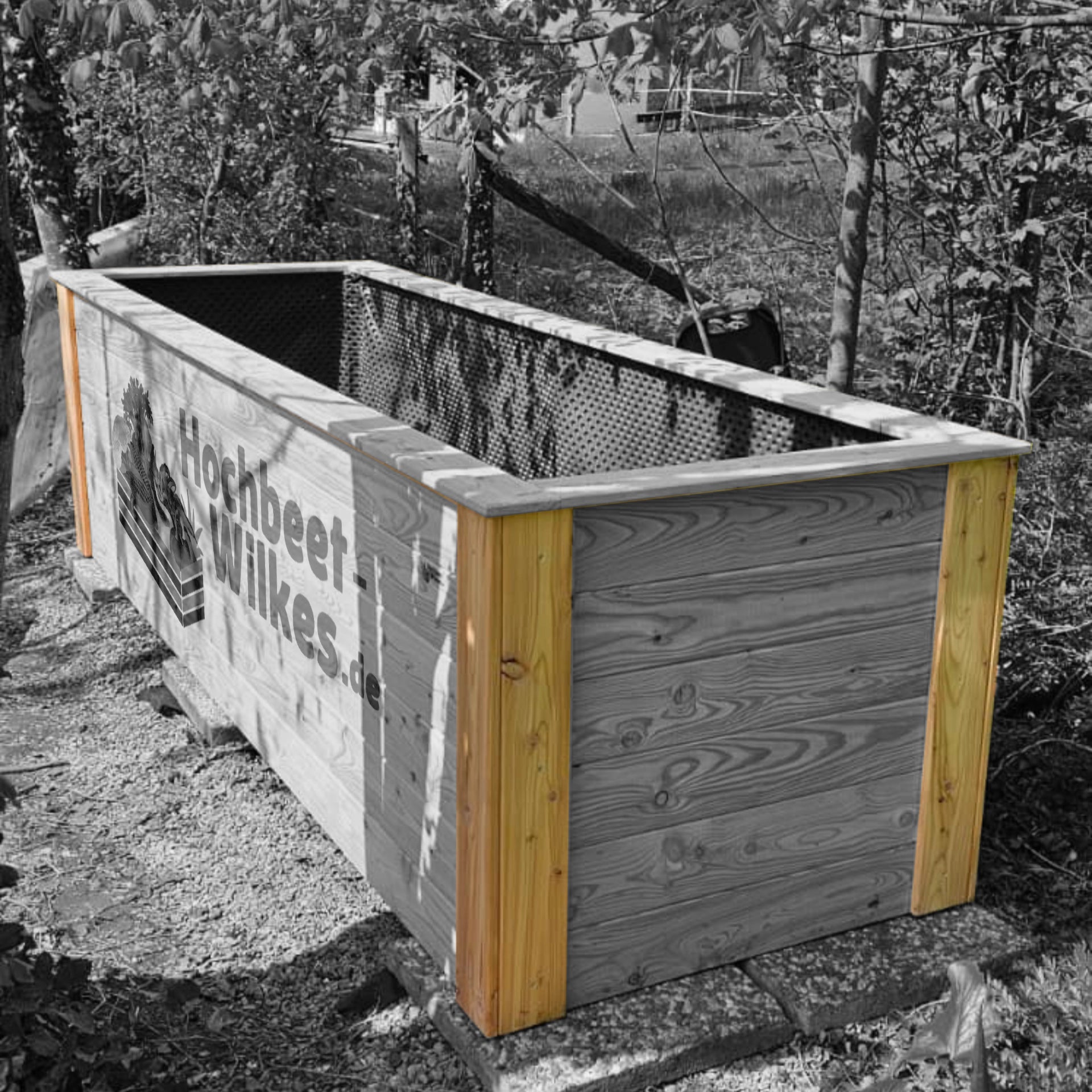 Seitliche Verblendleisten für Hochbeete